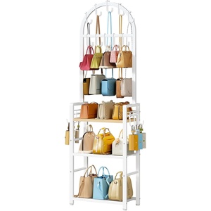 HOOBRO 3-Tier Tall Purse Organizer, Wallet Stand, Bag Display Rack