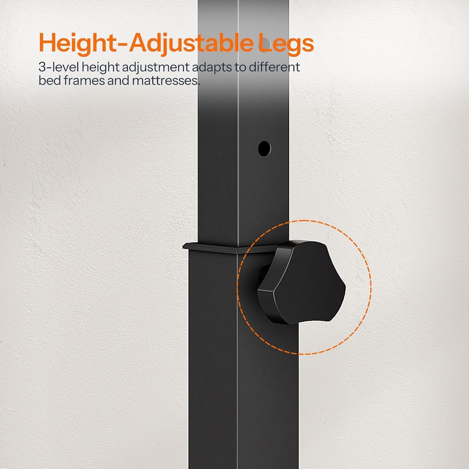image:imageHOOBRO HeightAdjustable Headboard with Outlets Headboard Queen Size OnlyFull